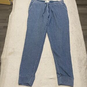 Wellen High Tide Sweatpants Mens Large Blue Jogger Organic Cotton Huckberry